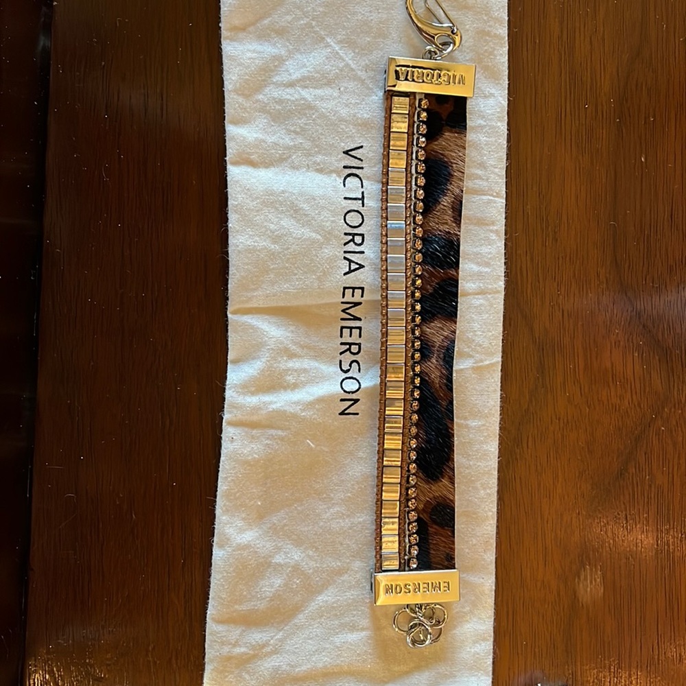 Victoria Emerson bracelet. Leopard print. Beautiful!! Worn once